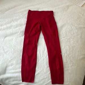 red lululemon leggings size 4!!